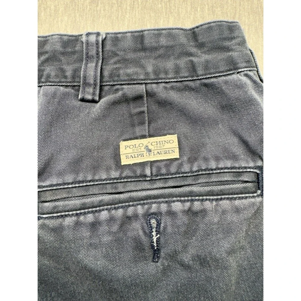 Polo Ralph Lauren Mens Classic Fit Chino Pants Blue 100% Cotton 38/34